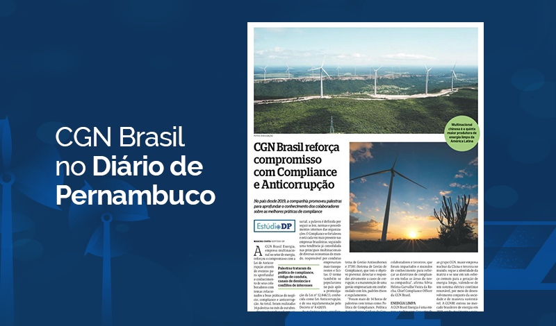 CGN Brasil no Diário de Pernambuco