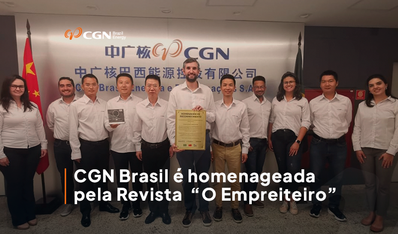 CGN Brasil é homenageada pela Revista “O Empreiteiro”