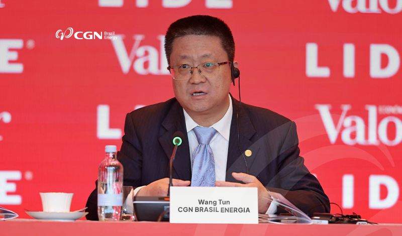 Wang Tun, Presidente Assistente da CGNEI, em Destaque Representando a CGN Brasil no Encontro Brasil-China