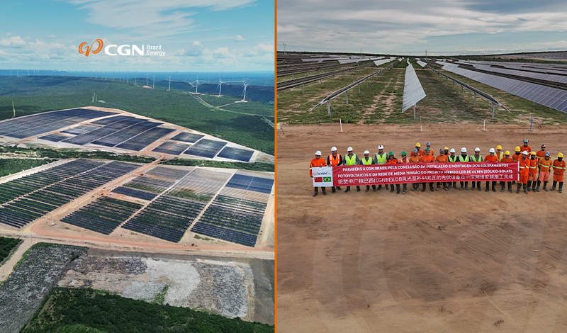 CGN Brasil conclui montagem dos equipamentos solares e da rede de média tensão do Projeto LDB Associado